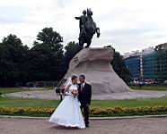 B6--03 Statue of 'Peter the Great' at Decembists' Square, St. Petersburg, Russia.jpg